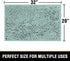Bathroom Rugs Bath Mat Bath Rugs Bath Mats for Bathroom Non Slip Extra Thick Buncy Soft Chenille Bath Rug Fulffy Shag, Indoor Rug Carpet for Entry Living Room (Aqua, 20" x 32")
