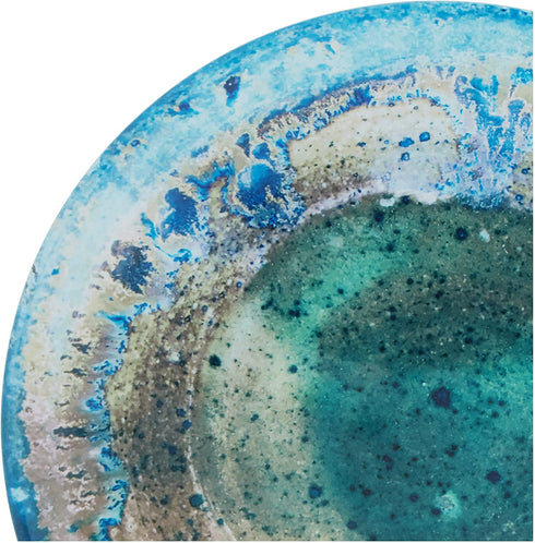 Certified International Radiance Teal Melamine 8.5"Salad/Dessert Plate, Set of 6