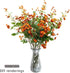 Burnt Orange Small Roses, 6 pcs Fall Artificial Flowers, 26 Flower Heads per one, a Total of 156 Flower Heads, Suitable Family DIY Wedding Party Table Bride Holding and Other Home Autumn Decoration