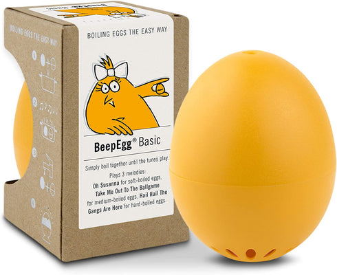 Brainstream A004525 BeepEgg Singing Floating Egg Timer, Yellow