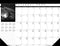 House of Doolittle 2021 Monthly Desk Pad Calendar, Black on White Series, 22 x 17 Inches, 13 Months, December - December (HOD122-21)