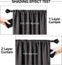 WONTEX 100% Grey Blackout Curtains for Bedroom 52 x 63 inch Length - Thermal Insulated, Noise Reducing, Sun Blocking Lined Rod Pocket Window Curtain Panels for Living Room, Set of 2 Winter Curtains
