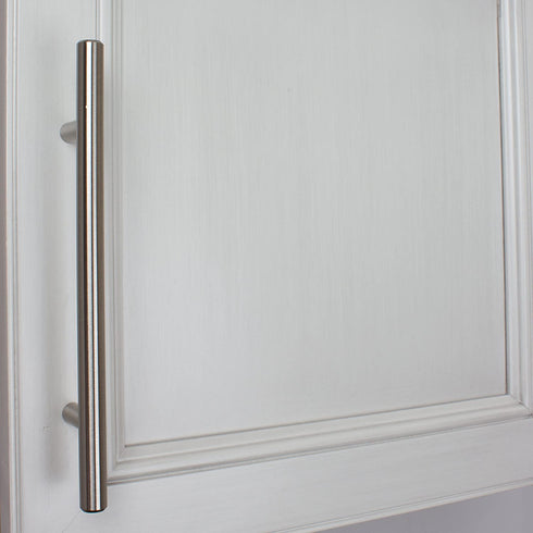 GlideRite Hardware 5008-128-SS-10 5 inch Cc Stainless Steel 8 inch Long Solid Handle bar Pulls 10 Pack