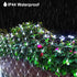 JMEXSUSS 200 LED Net Lights Plug in Mesh Lights, 8 Modes 9.8ft x 6.6ft Net Lights Outdoor Mesh Lights, Waterproof Christmas Net Lights for Bushes(White)
