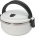 Kitchen Details Stainless Steel 1 Tier White Twist Open Lunch Box Container Thermos, Good for Soup and Hot Food