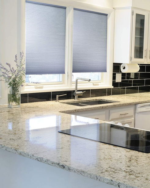 CHICOLOGY Cellular Shades , Window Blinds Cordless , Blinds for Windows , Window Shades for Home , Window Coverings , Cellular Blinds , Door Blinds , Morning Pebble, 24"W X 48"H