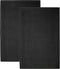 S&T INC. Rubber Bar Mats, Coffee Maker Mats, or Countertop Spill Mats, 11.9 Inch x 17.8 Inch, Black, 2PK
