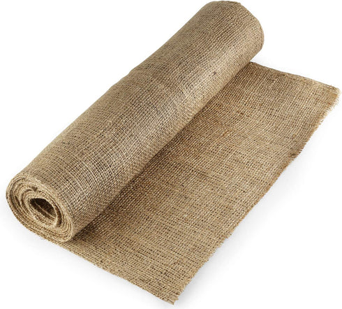 Natural Burlap Fabric, 40" x 15 Feet No-Fray Fall Table Runner w/Finished Edges - Jute Burlap Roll for Wedding Decor, Christmas Table Runner, Tree Wrap, Placemats, Art and Crafts, Rustic, Landscaping