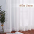 NICETOWN Sheer Curtains 96 Long - Grommet Top Ivory Voile Sheer Window Treatment Panels for Hall/Parlor/Guest Suite, 2 Pieces, 54 Wide x 96-inch Length