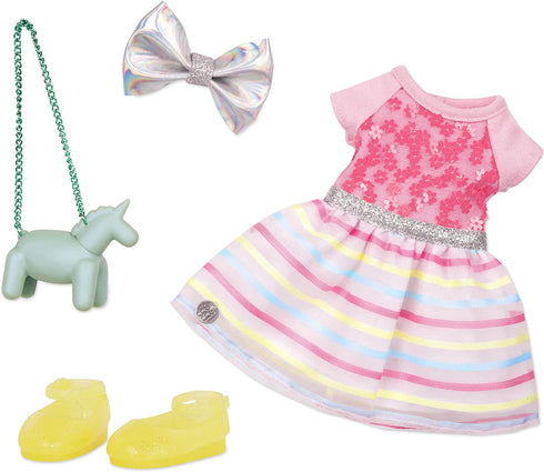 Glitter Girls by Battat - Shiny Flowers In Bloom Outfit -14" Doll Clothes– Toys, Clothes & Accessories For Girls 3-Year-Old & Up , Pink
