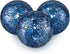 MDLUU Decorative Glass Balls, Mosaic Sphere, Decorative Orbs, Centerpiece Balls for Bowls, Vases, Dining Table Decor, Diameter 4 Inches, Pack of 3 (Turquoise)