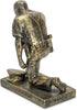 Dicksons Joyful in Hope Praying Police Officer 5 inch Gold Resin Stone Table Top Figurine