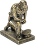 Dicksons Joyful in Hope Praying Police Officer 5 inch Gold Resin Stone Table Top Figurine