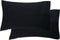 Elegant Comfort Luxury Ultra-Soft 2-Piece Pillowcase Set 1500 Thread Count Egyptian Quality Microfiber Double Brushed-Wrinkle Resistant, King Size, Black