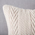 MANDIOO Cotton Knitted Decorative Throw Pillow Covers Soft Cozy Outdoor Cushion Cases Luxury Modern Pillowcases for Couch Sofa Bed 20x20 Inches Beige