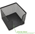 Mind Reader 2-Pack Metal Mesh Memo Pad Holder, Black