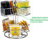 Mind Reader Tea Bag Carousel, Wire Holder, Rotating Organizer, Lazy Susan, Holds up to 60, 7 x 7 x 8.5 inches, Silver