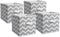 DII Non Woven Polyester Storage Bin, Chevron, Gray, Small Set of 4