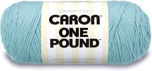 Caron One Pound Solids Yarn, 16oz, Gauge 4 Medium, 100% Acrylic - Sage- For Crochet, Knitting & Crafting ( 1 Piece )