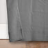 No. 918 Erica Crushed Sheer Voile Grommet Curtain Panel, 51" x 84", Charcoal Gray
