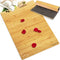 Bamboo Bath Mat Floor Rug - Waterproof and Weather Resistant Natural Wood Bathroom Shower Foot Carpet with Multi-Panel Strip Foldable Roll Up Non Slip Fabric for Indoor Use - SereneLife SLFBMT20