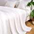 DANGTOP Twin Size Cooling Blankets, 100% Bamboo Blanket for All-Season, Ultra-Cool Lightweight Blanket, Cooling Blankets Absorbs Body Heat to Keep Cool on Warm Night (59x79 inches, White)