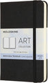 Moleskine Art Watercolor Notebook, Hard Cover, Pocket (3.5" x 5.5") Plain/Blank, Black, 60 Pages