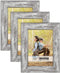 Icona Bay 5x7 Picture Frame (Pony Gray, 3 Pack), Country Rustic Style 5 x 7 Photo Frame, Table Top or Wall Mount, Barnwood Collection