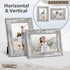 Icona Bay 5x7 Picture Frame (Pony Gray, 3 Pack), Country Rustic Style 5 x 7 Photo Frame, Table Top or Wall Mount, Barnwood Collection