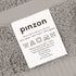 Amazon Brand Pinzon Organic Cotton Hand Towels, Set of 6, Marble Grey
