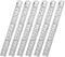 Ruler Metal Straight Edge Ruler Stainless Steel Ruler 6 Inch Ruler Set Rulers Bulk 6 Pack