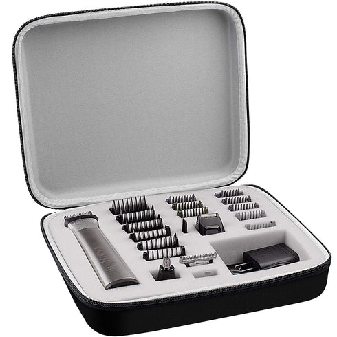 Case Compatible with Philips for Norelco Multigroom Series 7000 5000,Men's Grooming Kit with Trimmer MG7750/49 MG5750/49. Storage Holder Fits for 18 Attachment Trimmer and Accessories (Box Only)