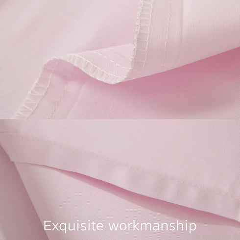 NTBAY 500 Thread Count 2 Pack Cotton Euro Bed Shams, Super Soft and Breathable Square Pillow Shams, 26 x 26 Inches, Pink