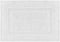 Jean Pierre Stonewash Racetrack Bath Rug | Cotton | Premium Bathroom Décor | Machine Washable | Highly Absorbent | Measures 21? x 34? | White\