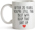 YouNique Designs 20 Year Anniversary Coffee Mug for Her, 11 Ounces, 20th Wedding Anniversary Cup For Wife, Twenty Years, 20th Year