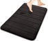 Yimobra Memory Foam Bath Mat Large Size 31.5 by 19.8 Inches, Soft and Comfortable, Super Water Absorption, Non-Slip, Thick, Machine Wash, Easier to Dry Bathroom Floor Rug, Black