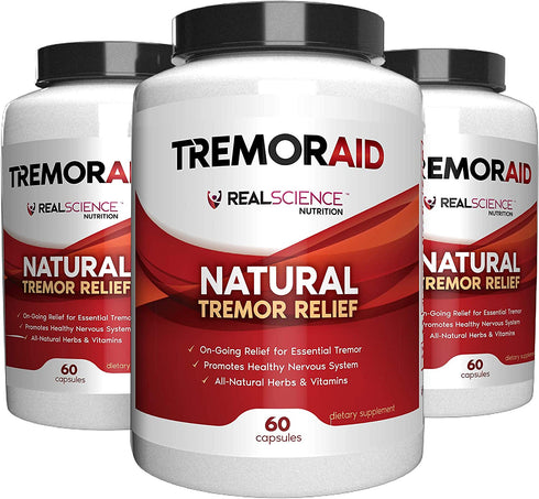 Tremoraid Essential Tremor Relief Supplements (60 Caps)* (3 Bottles)