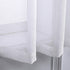 DONREN 45 Inch White Sheer Curtains Luxury Soft Short Textured Sheer Grommet Curtain Drapes for Kids Room 52 Inches Wide 2 Panels
