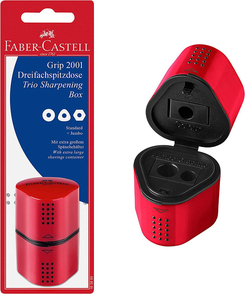 Faber-Castell Grip Trio Sharpener Arts and Crafts, Multi