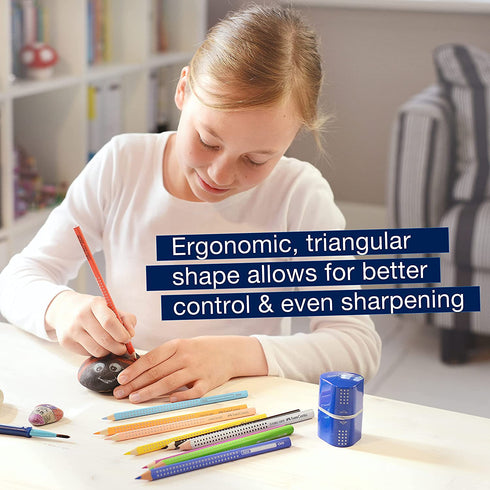 Faber-Castell Grip Trio Sharpener Arts and Crafts, Multi