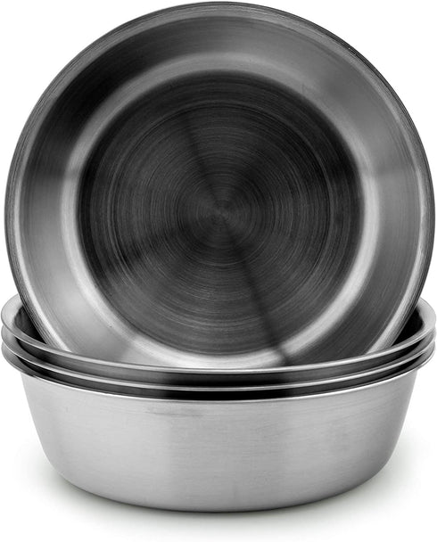 Darware Heavy Duty Stainless Steel Bowls for Baby, Toddlers & Kids (4-Pack); Great for Cereal, Desserts, Children, Portion Control & Even Pets, 1-Cup Serving Size