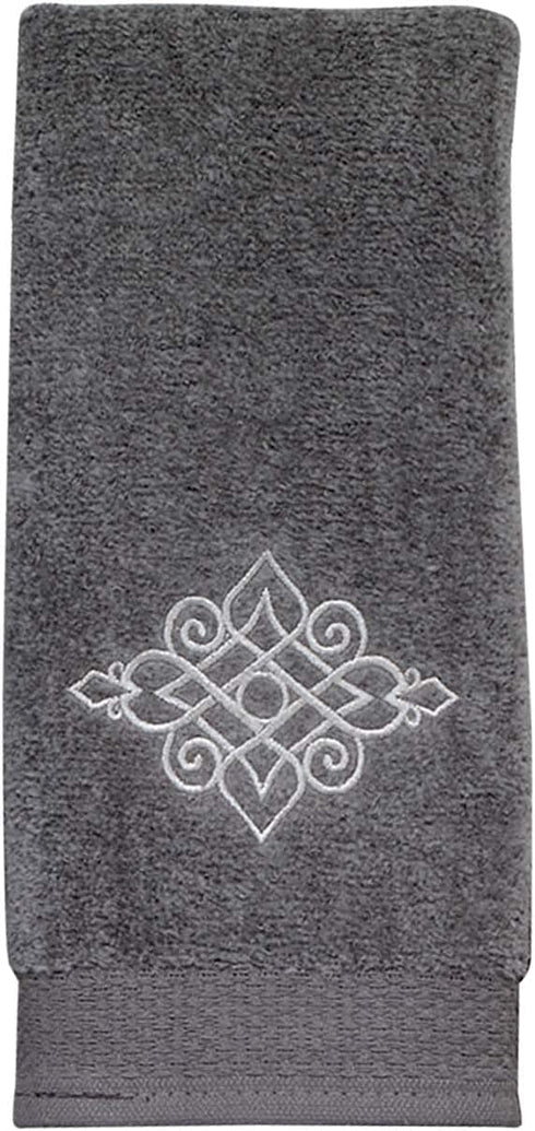 Avanti Linens Riverview Collection, Fingertip Towel, Nickel