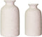 HY&GH Small Ceramic Vase Set of 2 ,Frosted Ceramic Flower vases , 5.7 inch, 5 inch H Tall, Modern Faux Floral Vase, Distressed Décor for Rustic Home, Wedding Centerpiece, Housewarming