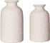 HY&GH Small Ceramic Vase Set of 2 ,Frosted Ceramic Flower vases , 5.7 inch, 5 inch H Tall, Modern Faux Floral Vase, Distressed Décor for Rustic Home, Wedding Centerpiece, Housewarming