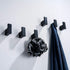 RANDOM Black Towel Hooks,Bathroom Hardware Accessories Hook SUS 304 Stainless Steel Matte Black Robe Hook for Bathroom Kitchen ,Contemporary Style Wall Mounted 2 Pack.