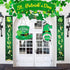 Gigoitly St Patrick Day Sign Saint Patrick Day Hat Wreath Gnomes Door Wreaths Wooden for St Patrick Decorations