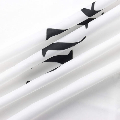 HVEST Get Naked Shower Curtain, Funny Quotes Inspirational Bathroom Shower Curtain, Black and White Cool Artwork Polyester Waterproof Fabric Bath Decor with Hooks Accessories, 72x72 Inches