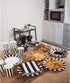 Black and White Party Bundle, Includes Plates, Napkins, Cups, and Cutlery (24 Guests,144 Pieces)