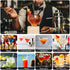 LIVEHITOP Cocktail Shaker Set, Stainless Steel Bartending Kit Valentines' Day Gifts with 25 oz Martini Shaker, Jigger, Strainer, Mixing Spoon, Muddler, Recipe, Professional Bar Tools Him Her