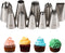 Kayaso Cake Decorating Icing Piping Tip Set, 10 X-large Decorating Tips Stainless Steel Plus 20 Disposable Pastry Bags